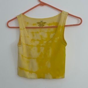 Cropped tie dye tank